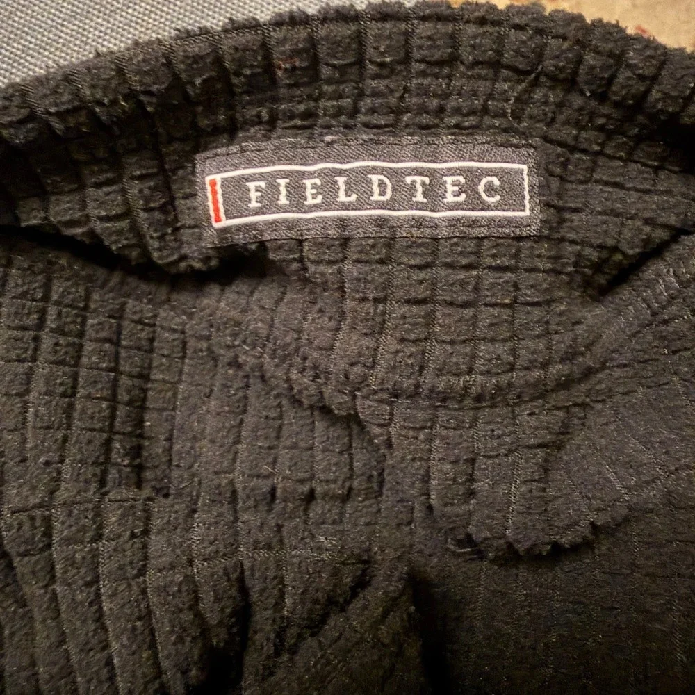 Southern Marsh Fieldtec Mens Black Waffle Fleece Quarter Zip Pullover Teal‎ XL
